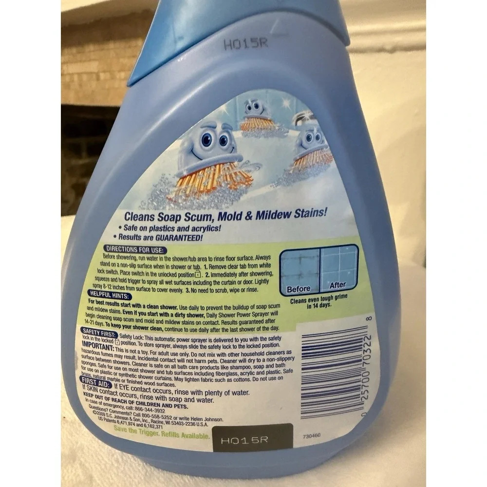 1 Scrubbing Bubbles Daily Shower‎ Power Sprayer Cleaner Discontinued Bath Blue